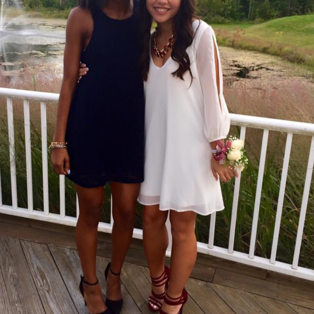 LuLu’s ivory shift dress